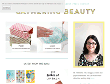 Tablet Screenshot of gatheringbeauty.com